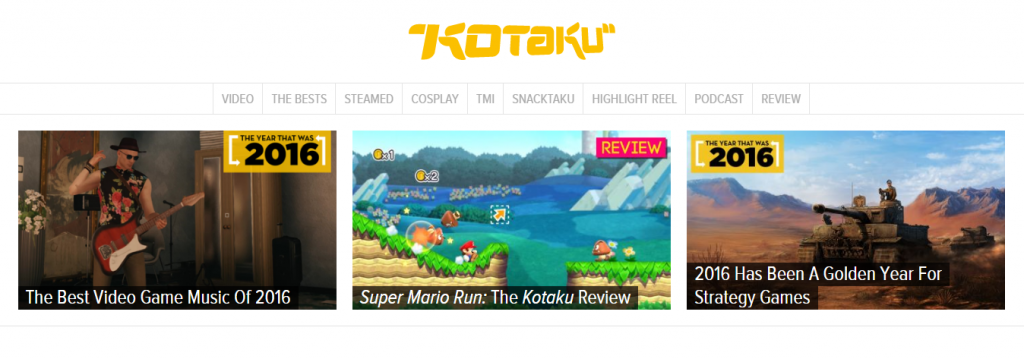 Kotaku - Best Gaming Website