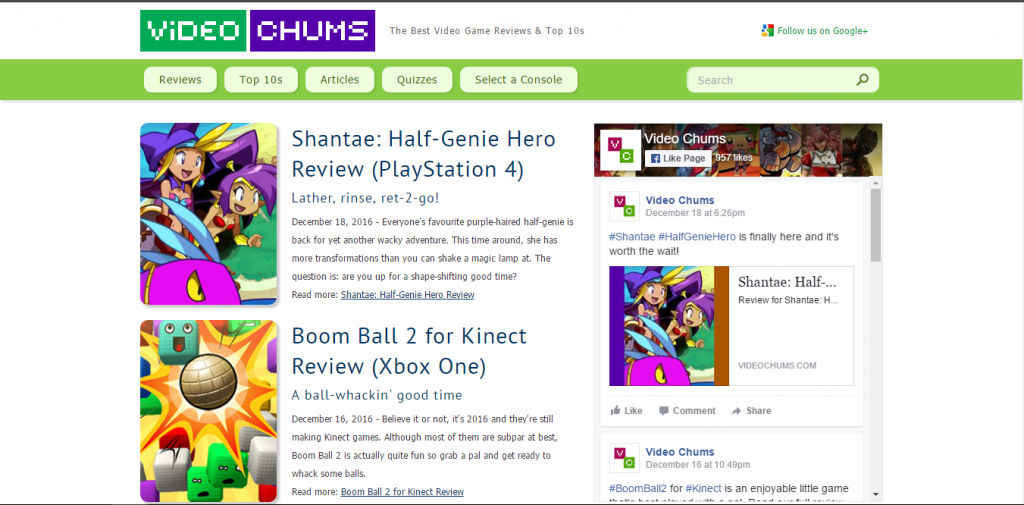 Video Chums - Best Gaming Website